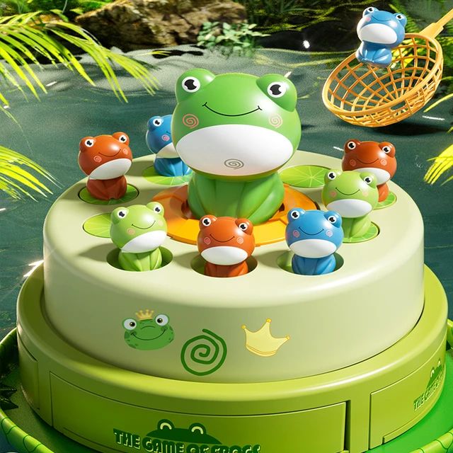 Children Bouncing Frog Toy, Cartoon Electric Music Catch Frogs Toy, Adjustable Educational Tabletop Family Game Children Bouncing Frog Toy, Cartoon Electric Music Catch Frogs Toy, Adjustable Educational Tabletop Family Game